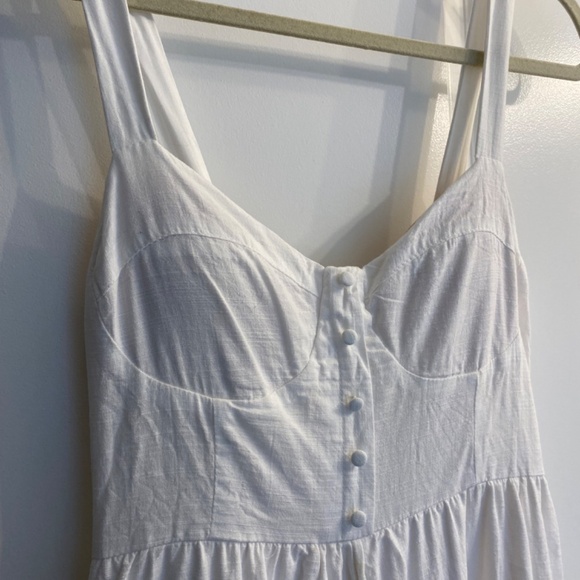 White Wide Leg Jumpsuit - Picture 7 of 10